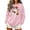 Pink, variant on Hurxie Halloween Women Pumpkin Sweatshirt Funny Pumpkin Face Graphic Pullover Crewneck Long Sleeve Fall Shirts Top