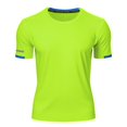 thumbnail image 6 of Mens Shirts, Awwp Mens Workout T-Shirts Quick Drying Athletic Short Sleeve Crew Neck Running Gym Tee Tops Green XXXL, 6 of 9