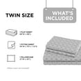 thumbnail image 4 of Regency Heights Twin Size Cotton Flannel Sheet Set, 3-Piece Flannel Bed Sheets Twin, 100% Cotton Bed Sheets Set with Deep Pocket, Grey Geo, 4 of 7