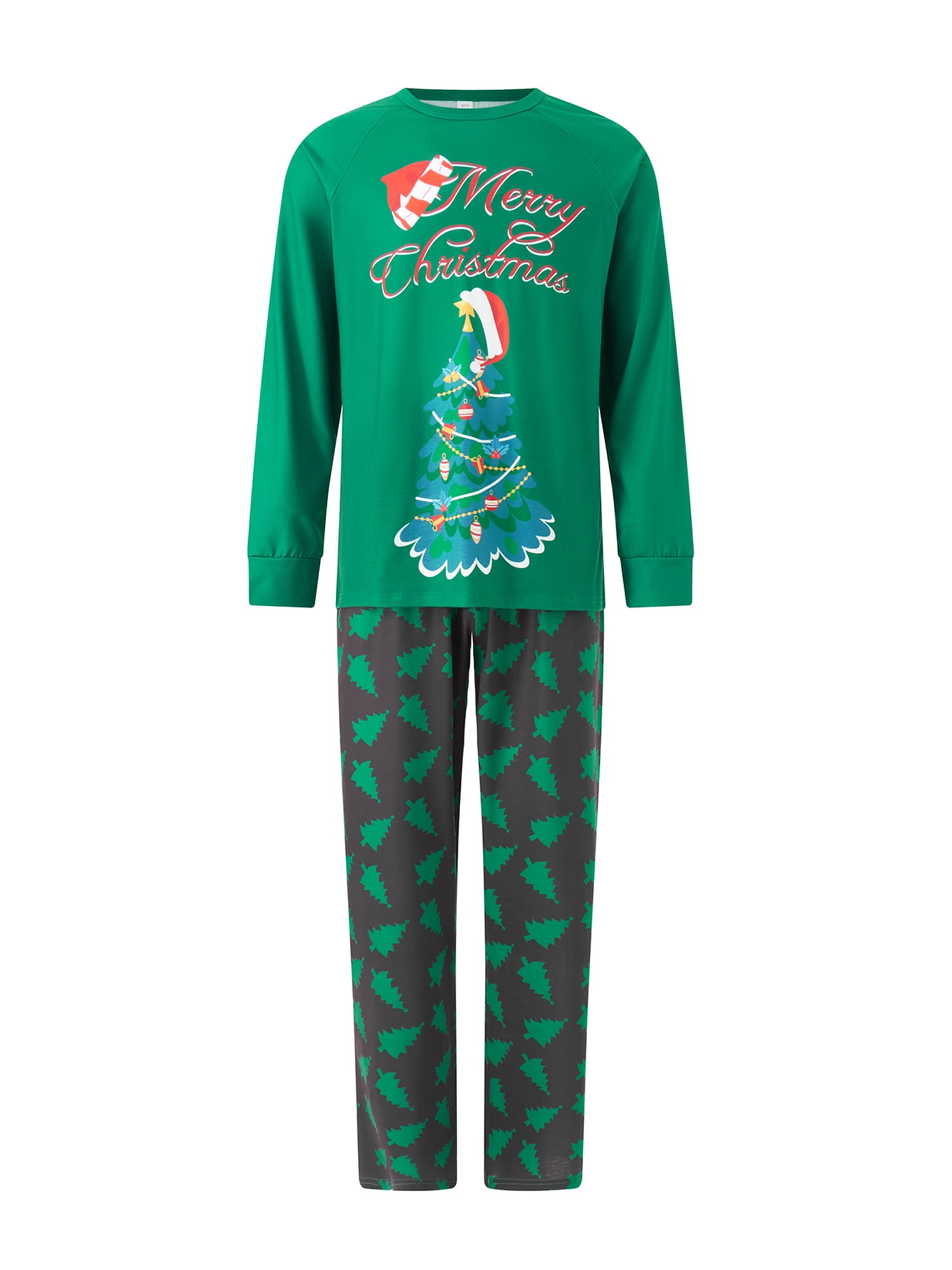 Family Matching Pajamas Christmas Pjs Holiday Nightwear Sleepwear Sets Long Sleeve Pjs Santa Claus Xmas Pjs Set