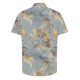 thumbnail image 3 of Camisas de Manga Corta de los Hombres Casual Hoja Impresión Solapa Superior, Mezcla de Poliéster/Spandex de la Moda para la Fiesta Y la Playa, 3 of 5