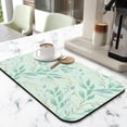 thumbnail image 2 of Absorbent Diatom Mud Coffee Drying Mat, Extra Large 19.5x12in Attractive Decorative Pattern, Excellent for Dish Draining, Reusable, Coffee Mat Washable & Great Kitchen Counter, 2 of 7