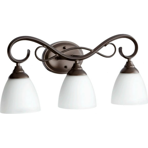 Quorum Lighting - Three Light Vanity - Powell - 3 Light Bath Vanity in Quorum