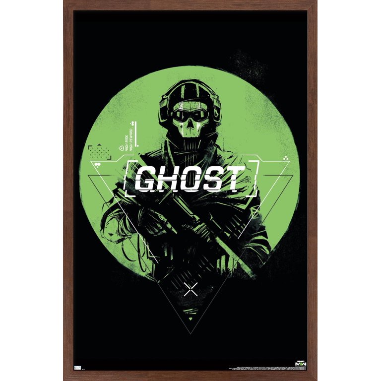 Call of Duty: Modern Warfare 2 - Ghost Emblem Wall Poster, 22.375 x 34 