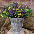 thumbnail image 2 of Artificial Fake Flowers, UV Resistant Faux Flowers Arrangement, Fake Plants Greenery Shrubs for Indoor Outdoors, Home Garden Patio, Porch, Hanging Planter, Window Box Farmhouse (12pcs Multi-color 3), 2 of 5