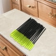thumbnail image 5 of Unique Bargains 50 Pcs Convenient Eyebrow Brushes for Business Travel Black Green Nylon Plastic, 5 of 5