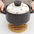 thumbnail image 4 of Topumt Table Solid Bamboo Wood Trivets for Hot Dishes Pot w/Non-slip Pads Heat Resistant Pads, 4 of 6