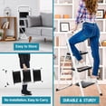 thumbnail image 3 of ZeloraGildan 3 Step Ladder Folding Step Stool with Wide Anti-Slip Pedal, Convenient Handgrip, Portable Steel Step Stool, 300 lbs Sturdy Steel Ladder for Household and Office, White, 3 of 18