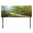 thumbnail image 3 of Woodland Headboard, Forest Scene at Golitha Falls Nature Reserve on the River Fowey Cornwall England, Upholstered Decorative Metal Bed Headboard with Memory Foam, Full Size, Green Brown, by Ambesonne, 3 of 4