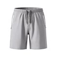 thumbnail image 3 of LILIYA Men's Athletic Running Shorts Gym Workout Lightweight Quick Dry Short Sports Basketball Tennis Drawstring Mesh Shorts with Zipper Pockets, 3 of 5