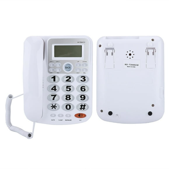 Corded Phone With Speakerphone, Dual Port Design Large Buttons Extension Set Clear Sound  For Landline Telephone Corded