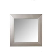 Architect Series Faux Stainless Steel 2 5/8'' wide Profile, High Fashion Mirror 22''x22''
