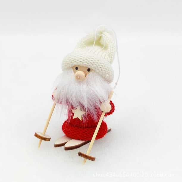 Adornos navideños, adornos de decoración navideña, regalos de Navidad Colgante de trineo navideño Colgante de decoración navideña Lindo colgante de trineo de muñeca Decoración de mesa Colgante para us
