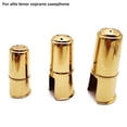 thumbnail image 3 of MYG Eb Alto Soprano Tenor Saxophone Mouthpiece Gold Plated Cap Brass Protective Cap, 3 of 5