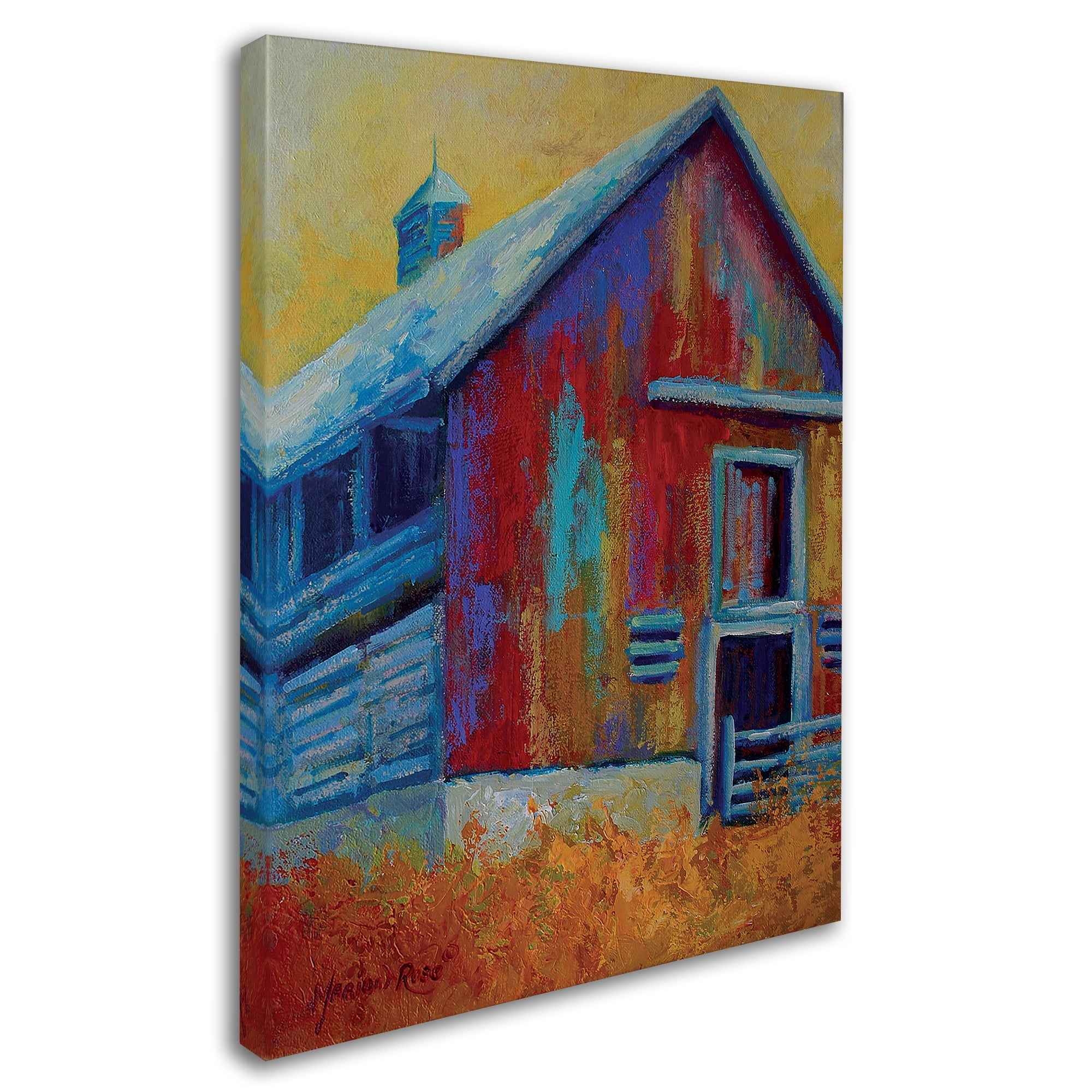 Trademark Fine Art 'Harrys Barn' Canvas Art by Marion Rose
