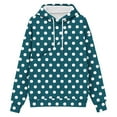 thumbnail image 4 of Lcziwo Men Big Pouch Hoodie Long Sleeve Cat Dog Pouch Sweatshirt Unisex Casual Loose Polka Dot Print Pullover Fall Fashion Clothes Navy,XXL, 4 of 5