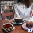 thumbnail image 4 of MT Product Clear Square Plastic Slice Cake Container ‎5" x 5" x 2.2" - Pack of 40, 4 of 9