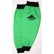Welding Sleeves, Limited Flammability, Sateen Finish Cotton, Elastic Wrist, Green, 18 in L, 1 Pair