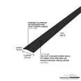 thumbnail image 3 of M-D Building Products 66268 1-3/8 In. X 72 In. Matte Black Aluminum Carpet Trim w/ Screw Nails, 3 of 5