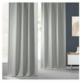 thumbnail image 4 of KeLiang Faux Linen Room Darkening Curtains - 108 Inches Long Luxury Linen Curtains for Bedroom & Living Room (1 Panel), 50W X 108L, Oyster, 4 of 9