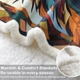 thumbnail image 3 of Sleepwish Horse Blanket, Colorful Sherpa Throw Blanket for Couch Sofa Boho Horse Themed Throw Blanket for Decor, 50x60", 3 of 7