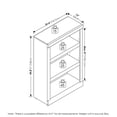 thumbnail image 7 of Furinno GRUEN Book Shelf, 3-Tier Bookshelf, Enhanced Designed Home Bookcase with Adjustable shelf, 13 x 29.3 x 44.7, for Living Room, Bedroom, Home Office, Maple, 7 of 7