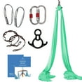 thumbnail image 1 of Aum Active Aerial Silks Starter Kit - Durable 9 Yards of Aerial Yoga Hammock with Hardware & Guide - Aerial Swing for Acrobatic Flying Yoga & All Levels (Aerial Rigging Point Up to 13ft), 1 of 4