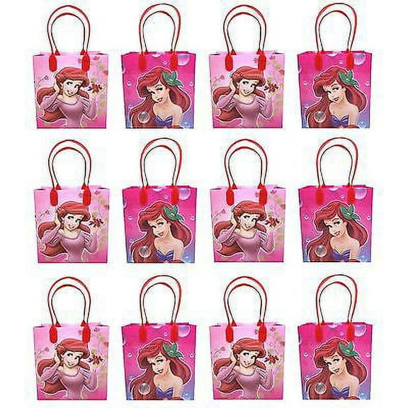 12PCS Disney Little Mermaid Goodie Party Favor Gift Birthday Loot Bags Licensed