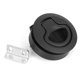 thumbnail image 1 of Black Round Flush Slam Latch Deck Hatch Pull Practical Boat Marine Hardware Accessory, 1 of 5