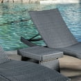 thumbnail image 6 of Anthony 3 Piece Outdoor Wicker Adjustable Chaise Lounge Set, Grey, 6 of 9