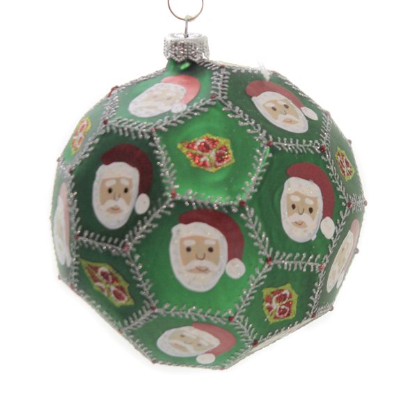 Santa Claus Face Ball Christmas Polyhedron Ppt2080044