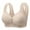 Gray, variant on Plus Size Push Up Bras for Women Wireless T-Shirt Bra V Neck Comfortable Bralettes with Wide Straps