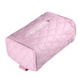 thumbnail image 1 of Funda para caja de pañuelos con suspensión de cuero PU para coche (rosa), 1 of 4