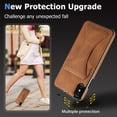 thumbnail image 3 of TOP SHE Case for Apple iPhone XS Max (6.5"), iPhone XS Max Case (6.5 Inch) - Synthetic Leather Protective Case with Card Slot / Kickstand, Slim Fit Lightweight Simple Fashion Cover (Brown), 3 of 7