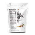 thumbnail image 2 of ¡Es justo! - Fibra prebiótica de inulina, soluble en agua, raíz de achicoria en polvo, promueve la salud intestinal, se añade a batidos, apta para veganos y cetogénicos, 2 of 6