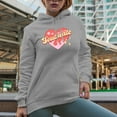 thumbnail image 2 of You Are My Soulmate, Retro Valentine's Day Art Merch Gift, Heather Grey Hooded Sweatshirt or Hoodie, 3XL, 2 of 5
