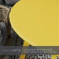 thumbnail image 6 of Outdoor Side Table Round End Table with Square Feet Small Accent Table Great for Patio Balcony, 6 of 15