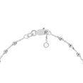 thumbnail image 3 of 14K White Gold 7.50" Adj. 2.50mm Diamond Cut Beaded Bracelet - Women, 3 of 4