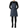 thumbnail image 3 of BIDK Home Slim Fit Unisex 5-Pocket Kitchen Apron - 26.5" - Denim Blue, 3 of 7