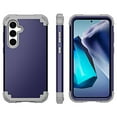 thumbnail image 2 of Dteck Case with Tempered Glass Screen Protector for Samsung Galaxy S25 ,Shockproof 3 Layer Heavy Duty Soft Silicone Rubber Bumper+Hard Plastic Hybrid Protective Cover,Darkblue, 2 of 6
