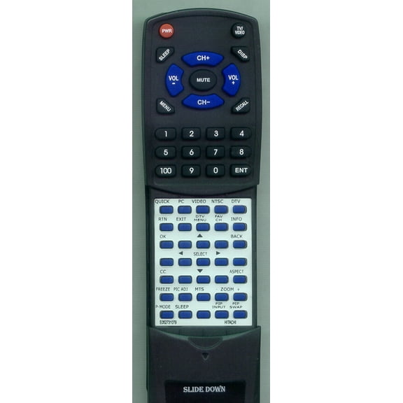 Replacement Remote for HITACHI E052731079, RTE052731079, CLU4751DP, 42HDF52, 42HDF52A, 42HDF39