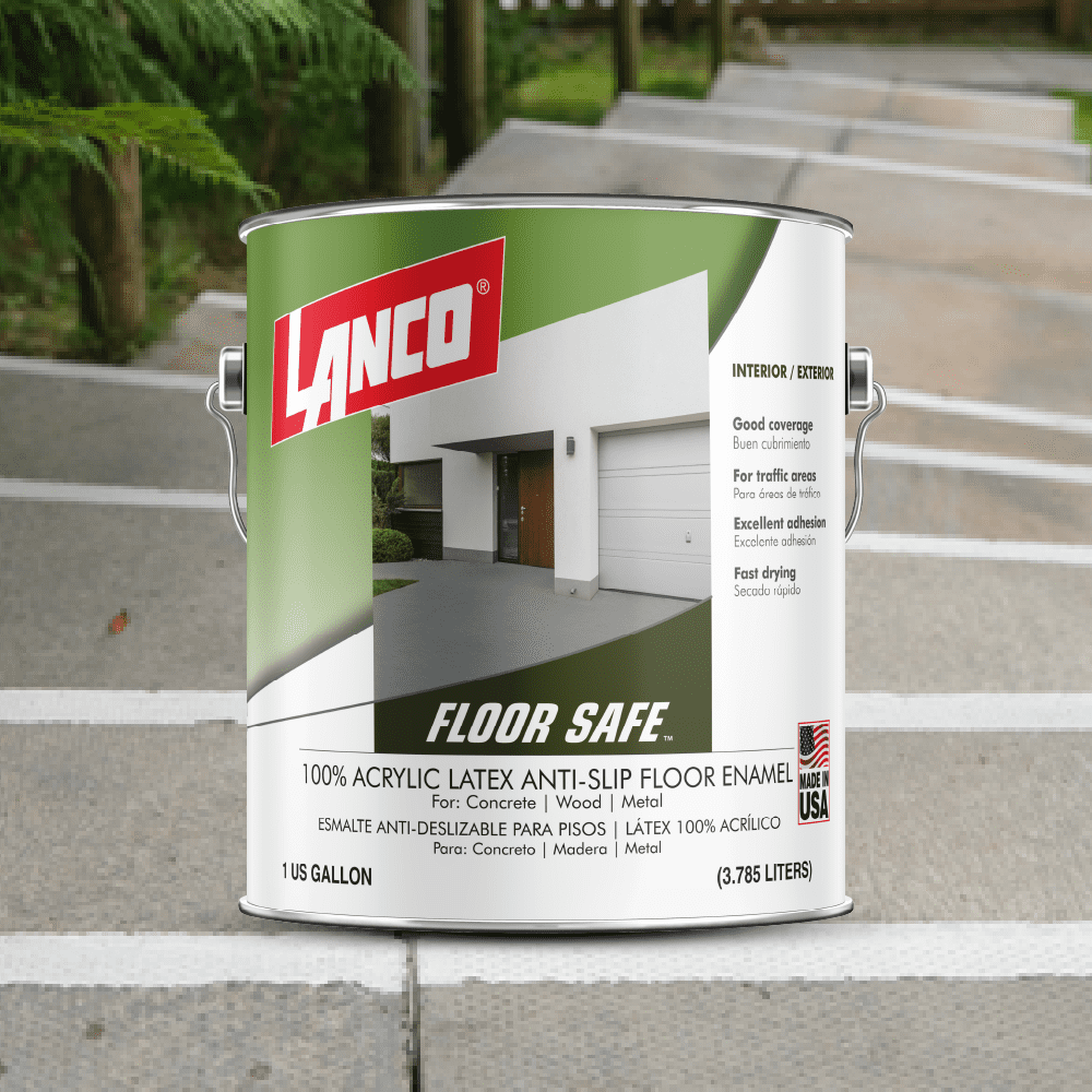 Lanco Floor Safe Light Gray Sanded Finish, 1 Gallon