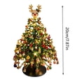 thumbnail image 3 of TACILIP Room Decor, 1PC DIY Beaded Christmas Tree Kit Handmade Mini Tabletop Xmas Tree With Light 3 Styles Topper Decor Gift, Gifts for Her, 3 of 7
