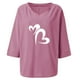 thumbnail image 4 of Blusa suelta con cuello en V y manga tres cuartos con estampado elegante para mujer OAVQHLG3B Store  lin121212, 4 of 4
