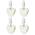 thumbnail image 1 of Pesas para mantel de mármol dorado en forma de corazón de 4 piezas con clip de metal, blanco, 1 of 7