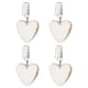 thumbnail image 1 of Pesas para mantel de mármol dorado en forma de corazón de 4 piezas con clip de metal, blanco, 1 of 7