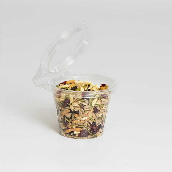 Inline Plastics Safe-T-Fresh 12 oz. Clear PET Tamper Resistant Round Food Container | 256/Case