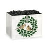 6 PK, Farmhouse Birds Basket Boxes, Small 6.75 x 4 x 5" For Party, Holiday & Event Decor