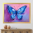 thumbnail image 3 of Designart 'Ancient Blue Butterfly I' Modern Framed Art Print, 3 of 4