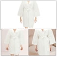 thumbnail image 3 of RENACLIPY 3pcs Disposable Bathrobes For Salon Spa Comfortable Gown For Guests Versatile Robes Breathable For Sauna Use, 3 of 8